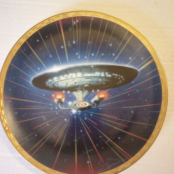 Star Treck Voyagers Collection Plates #3015P And 01438 - Picture 3 of 9